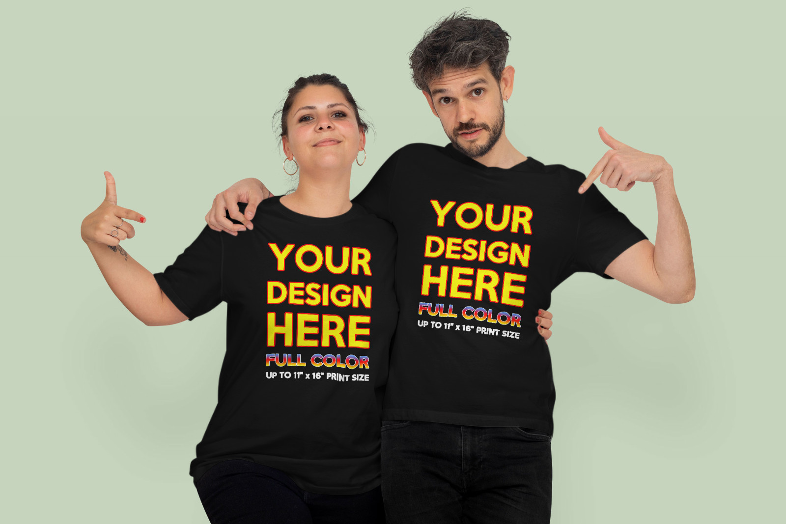 Full Color Custom Print Text or Photo On T Shirt Your Logo Design Print Tee