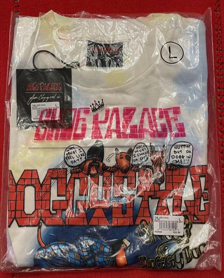 Snoop Dogg Shoe Palace Doggystyle Men’s Shirt XL L S White Joe Cool 90s