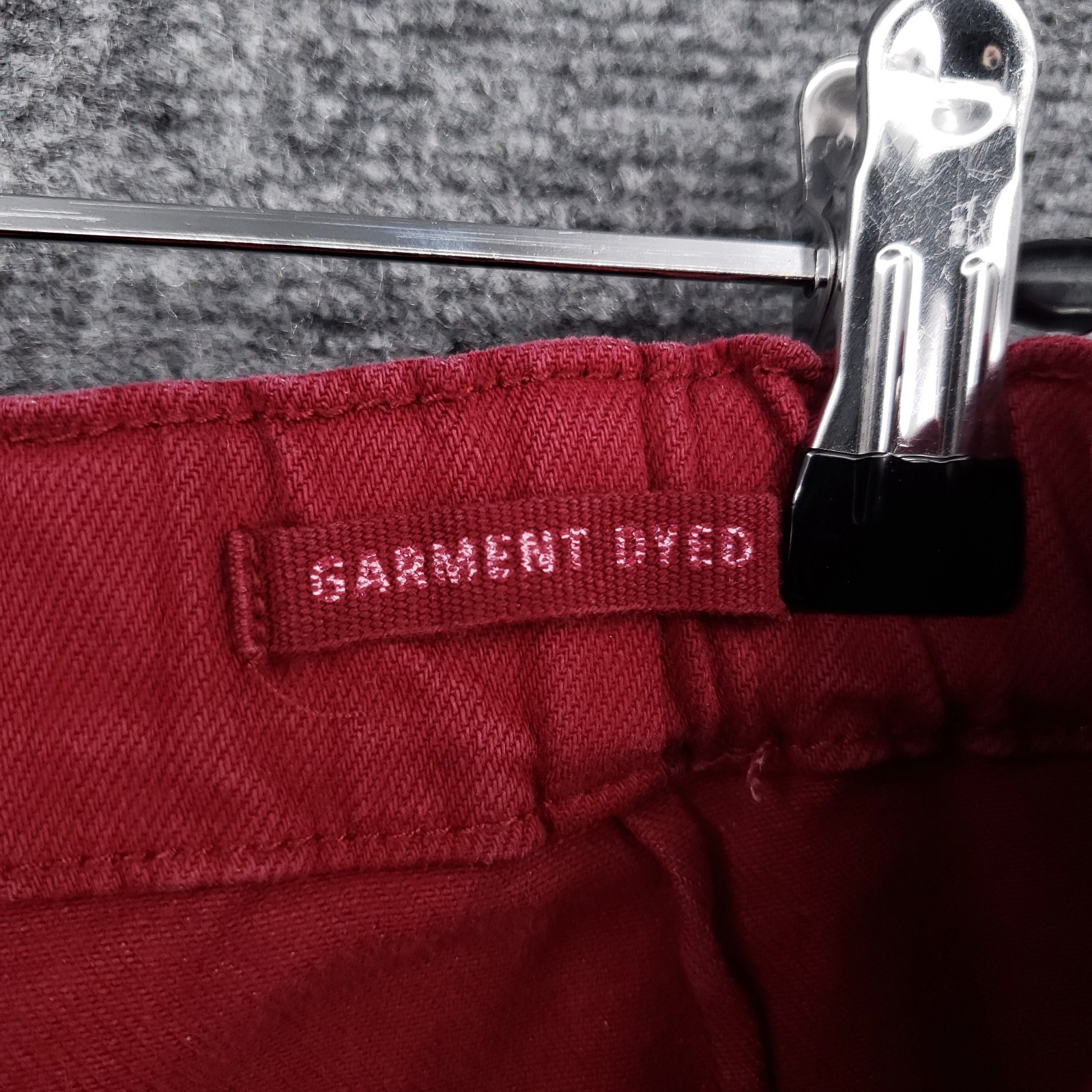 Judy Blue Scarlet Double Cuff Jogger Pants Womens 13×31 Red Garment Dyed Slim
