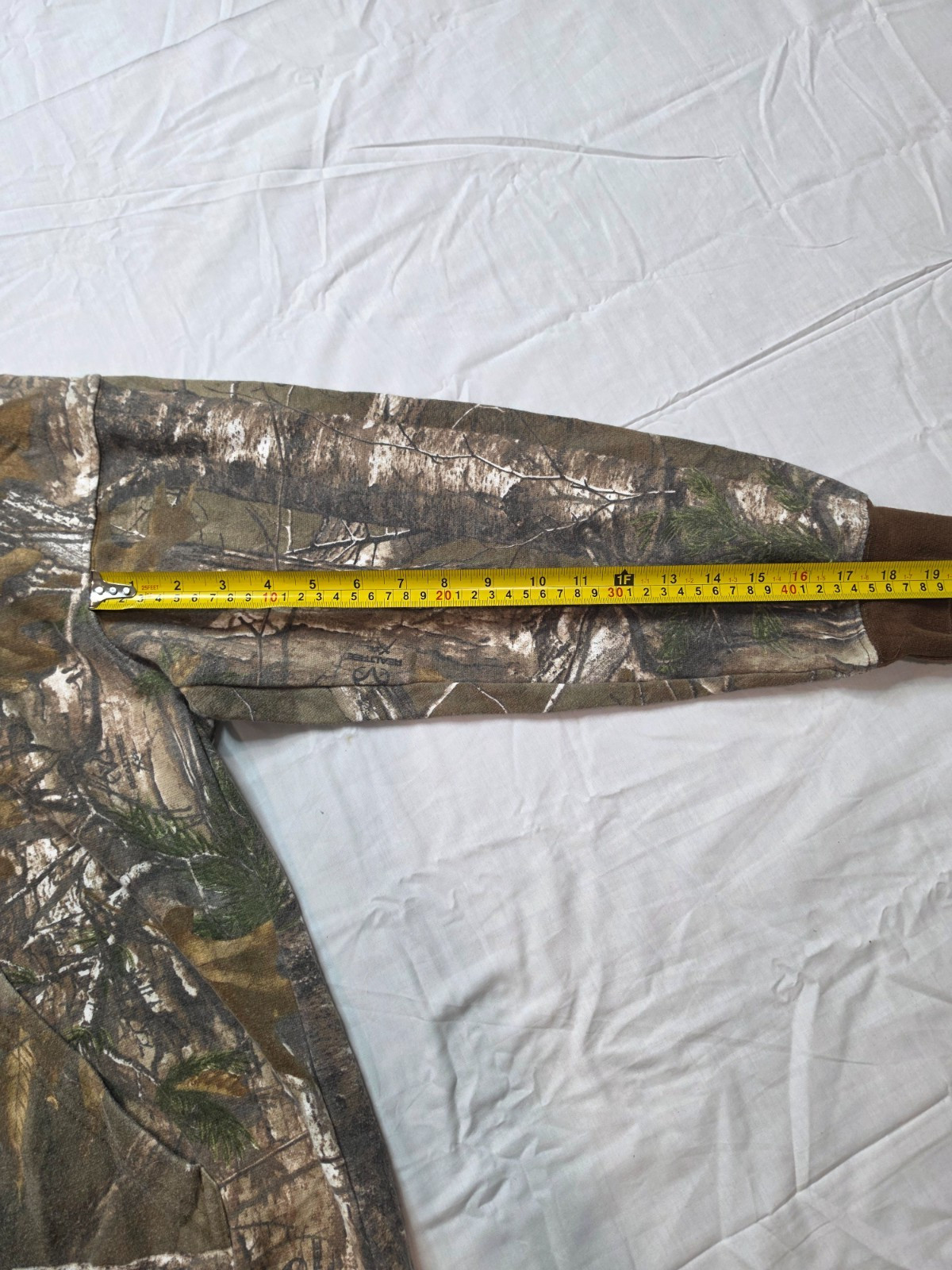 Reeltree Camo Hoodie Mens L Pullover Fleece Sweatshirt Logo Hunting Waterfool