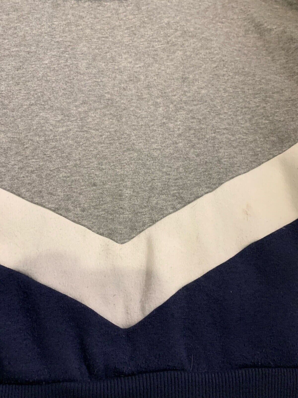 Pull & Bear Sweatshirt Womens Size Medium Grey White Blue Pullover Free ReturnS