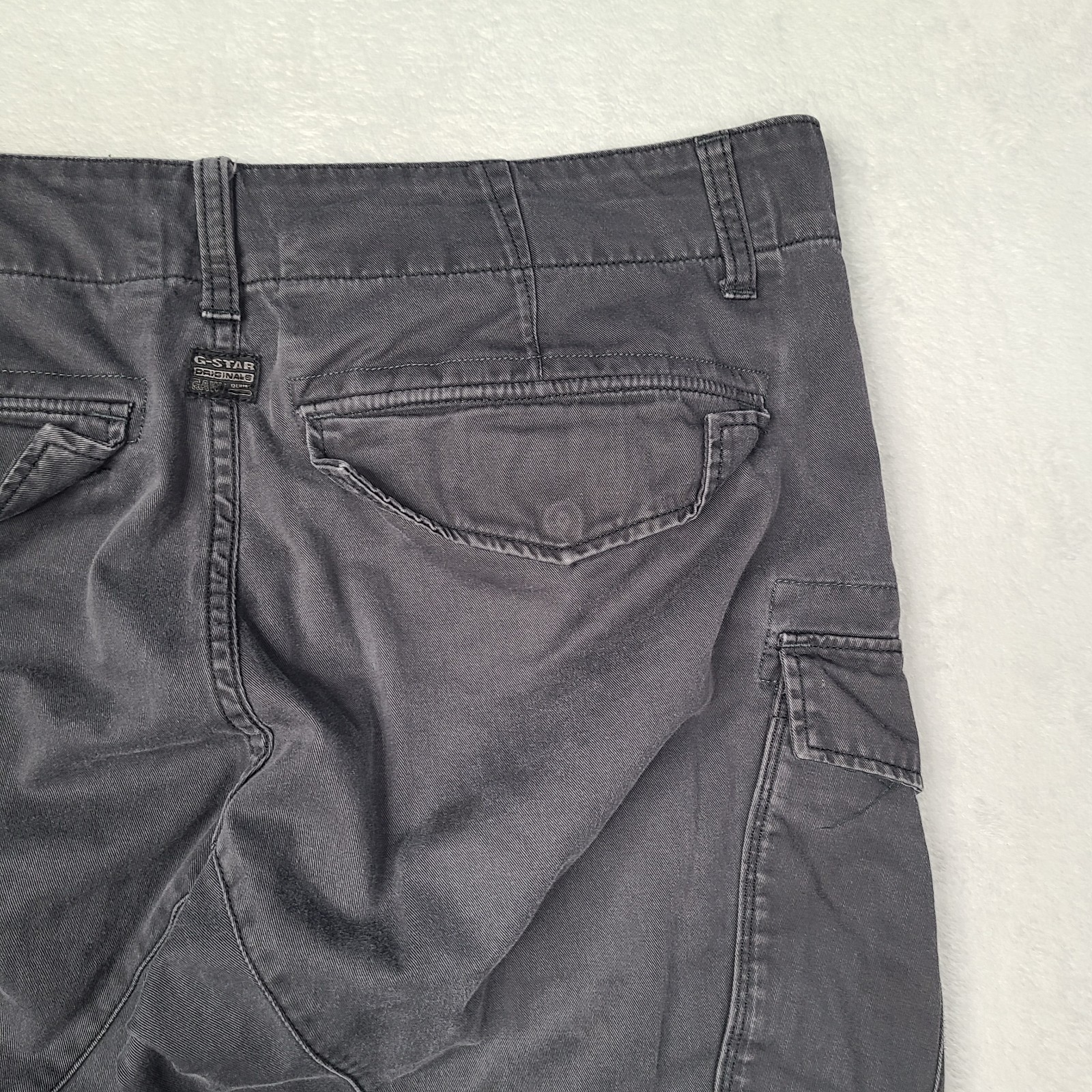 G Star Raw Rovic Zip 3D Regular Tapered Cargo Grey Pants Men Size 36×30