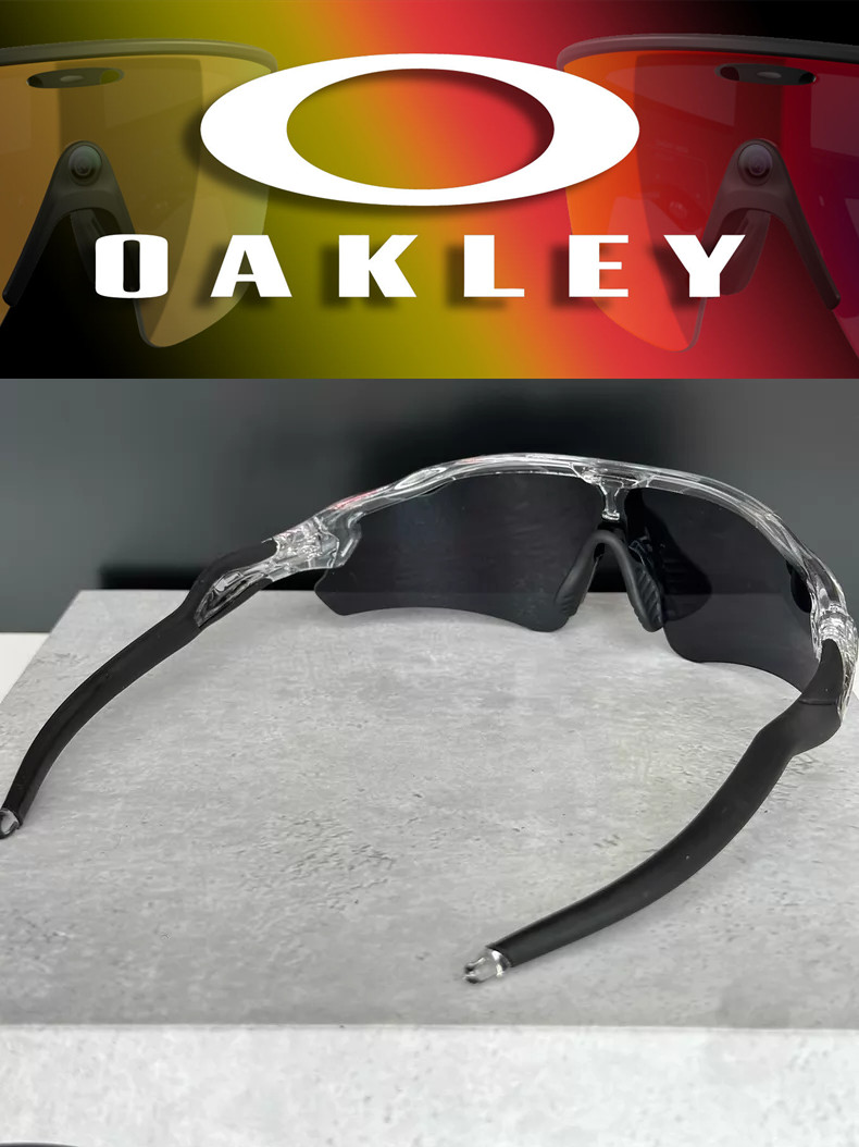Oakley Radar Ev Path Sport Sunglasses OO9208 Clear Frame Black Lenses