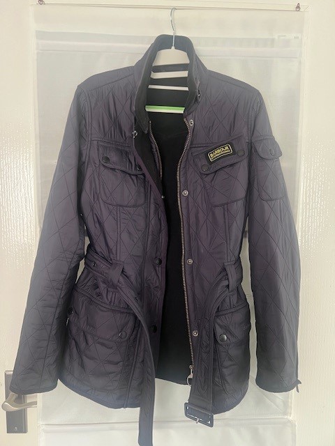 Barbour Quilted Jacket – Deep Purple – (size 12)