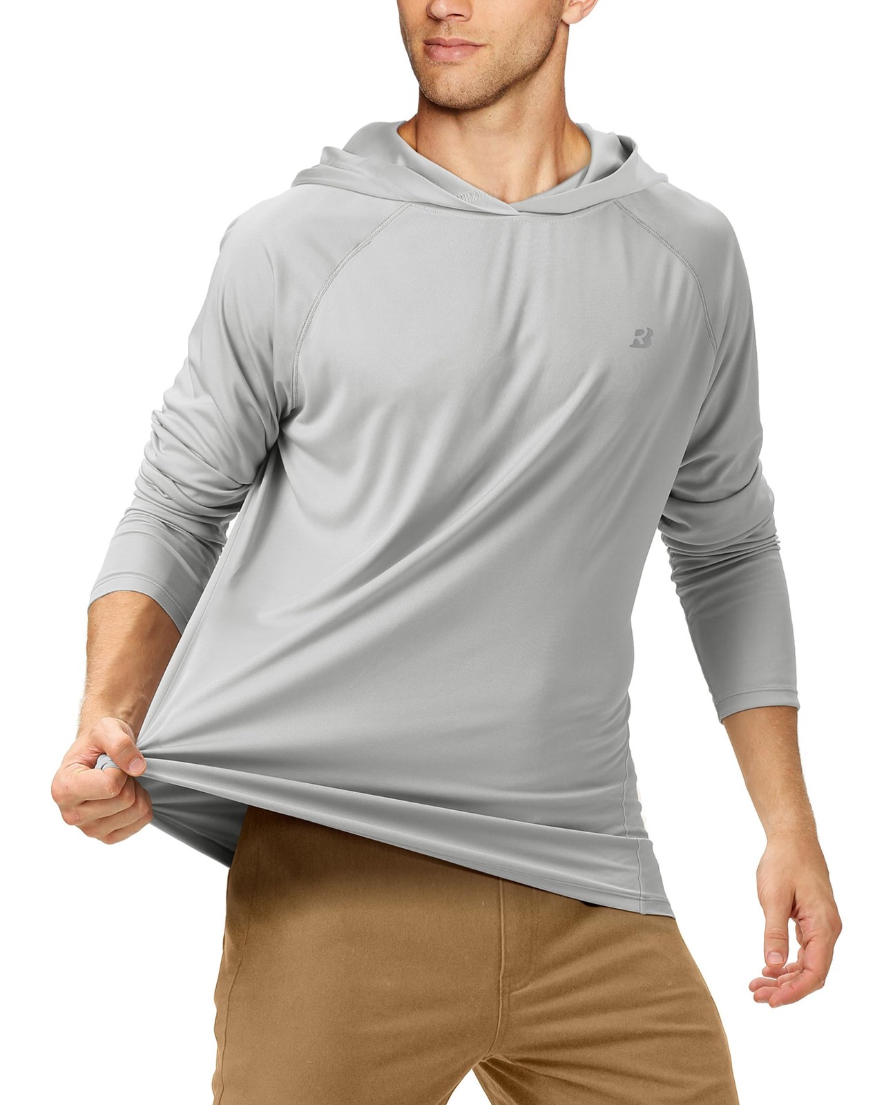 UPF 50+ Fishing Shirts for Men Long Sleeve Sun Protection Lightweight Outdoor…