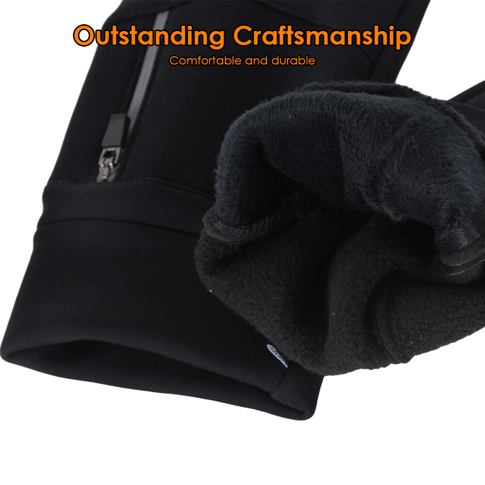 Winter Touch Screen Gloves Windproof Waterproof Men Women Cycling Full Finger