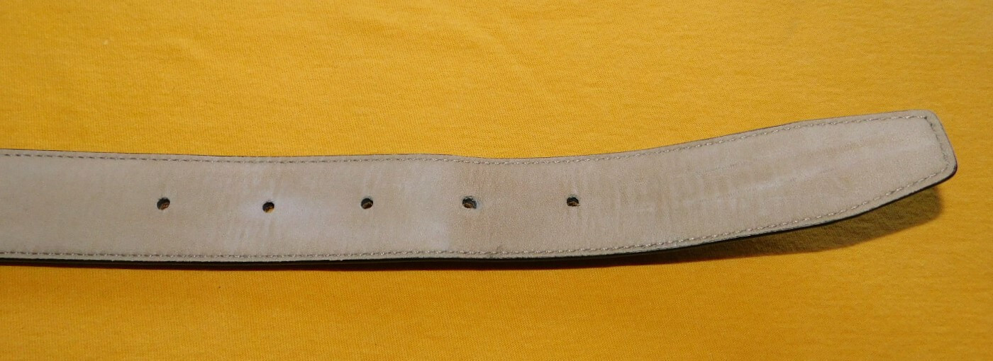MEN’S COLE HAAN LIGHT BROWN GENUINE PERFORATED LEATHER BELT SIZE 30/75cm..