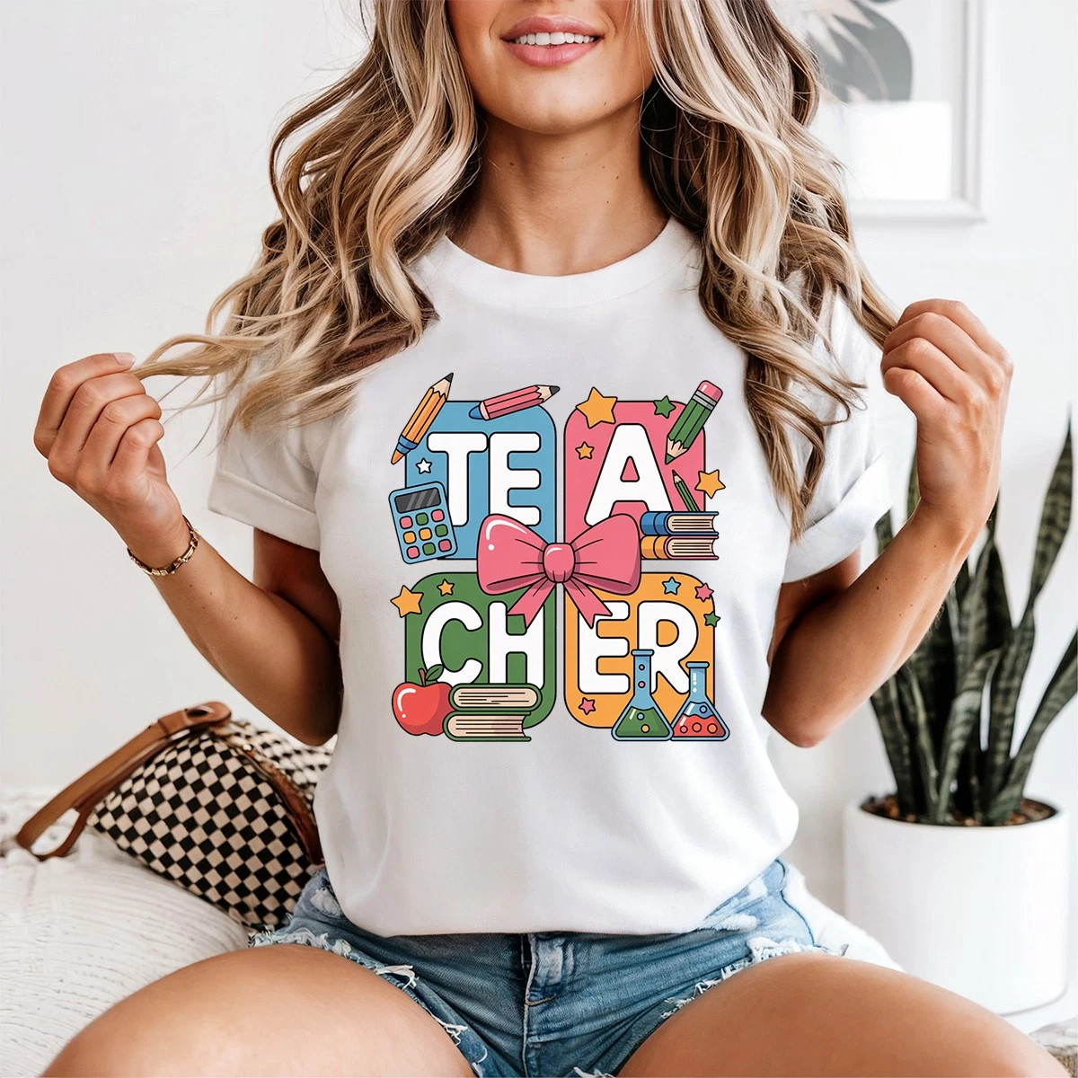Teacher Teaching Education Back To School White T-shirt