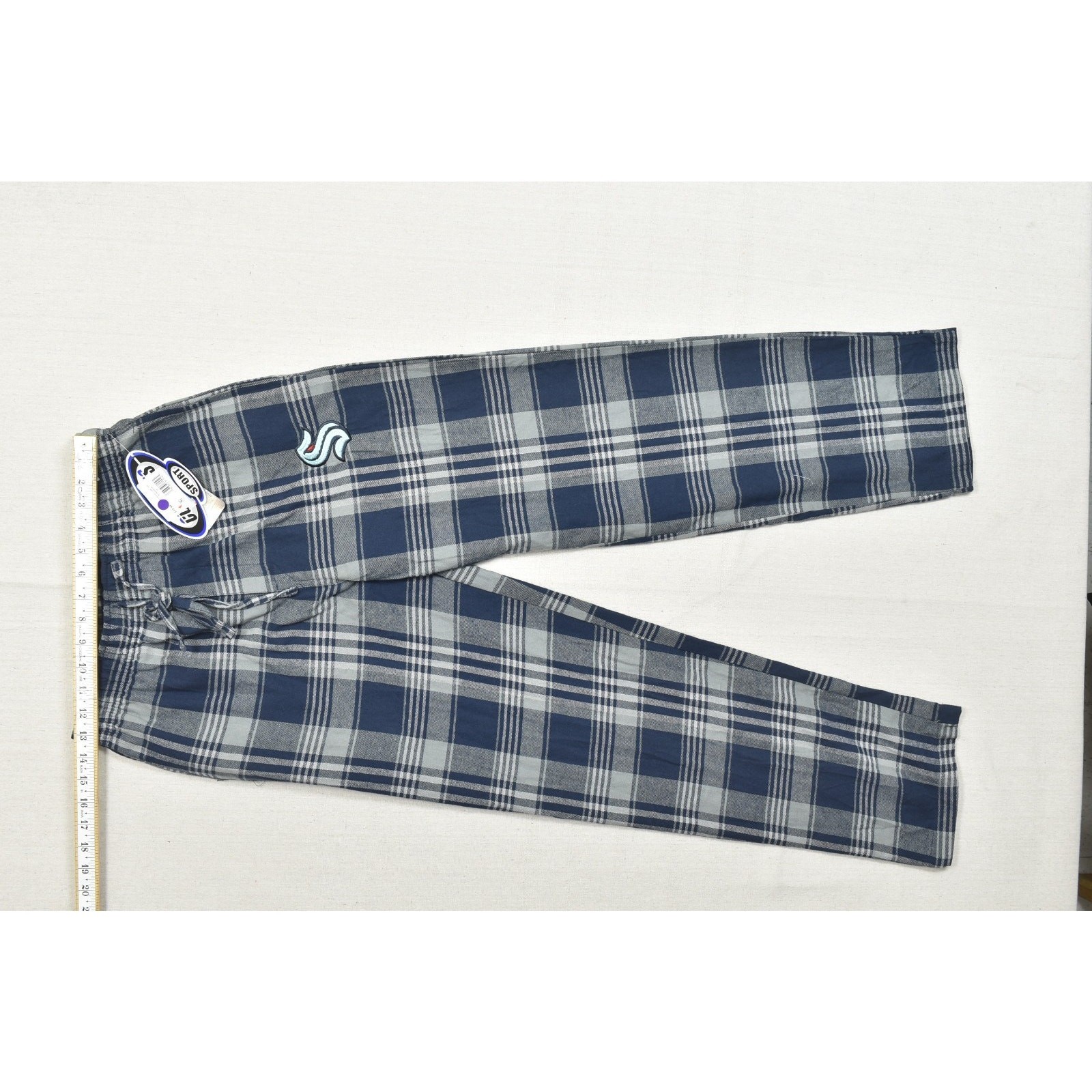 NEW Concepts Sports Seattle Mariners Casual Sleep pants Size S Small Plaid