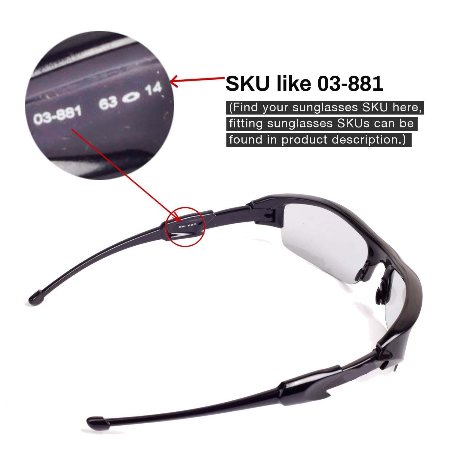 Walleva Replacement Lenses for Oakley Flak Jacket Sunglasses – Multiple Options