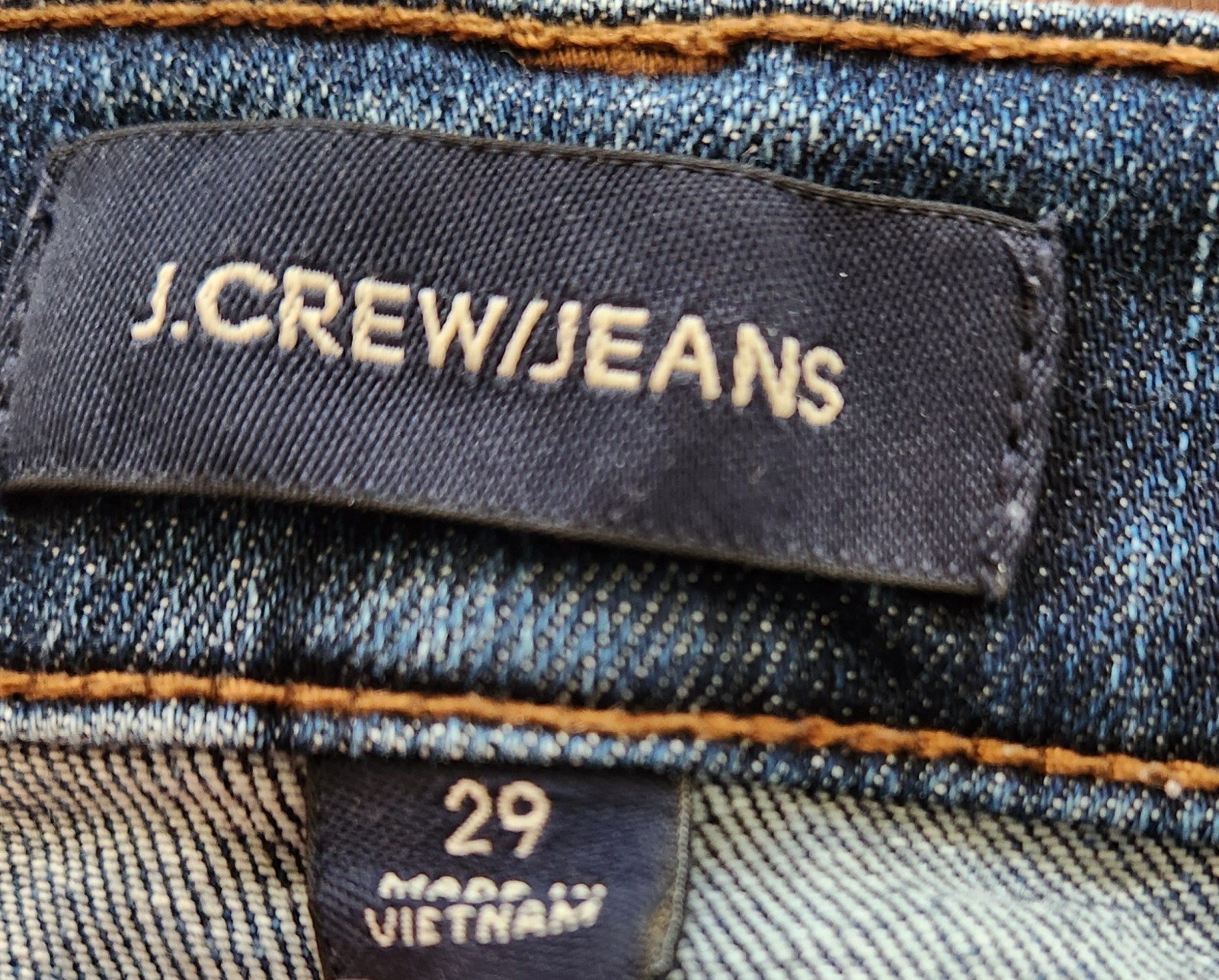 Womens J Crew 9″ Tooth Pick Slinny Jeans Size 29