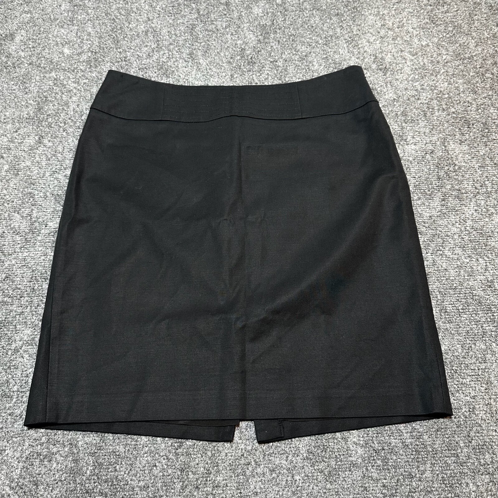 Banana Republic Skirt Womens 10 Black Cotton Blend Zipper Closure Stretch
