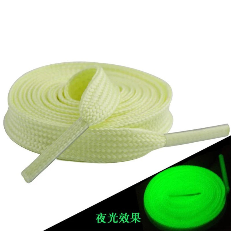 5 Colors Luminous Shoelaces Flat Suitable For All Shoes Fluorescent laces Party