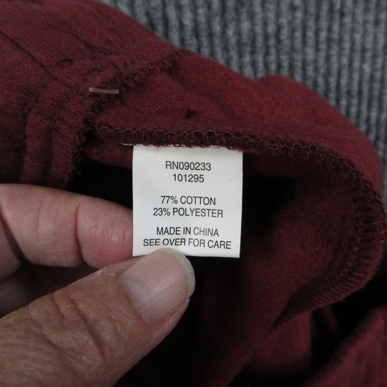 Pacsun Pants Womens S Red Flared Fleece Sweatpants Elastic Waist 28×31* NWT