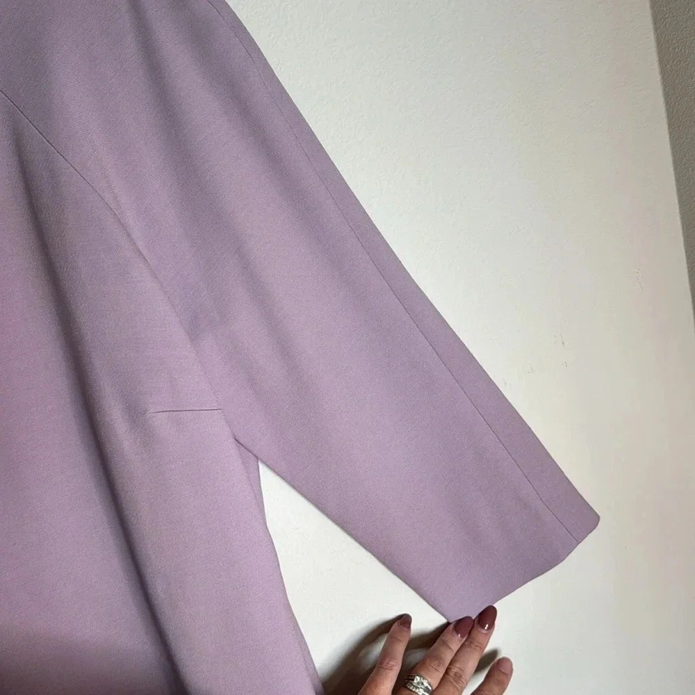 NWT Ralph Lauren Purple Label Made in Italy Lilac Midi Dress Wool/Silk Size 12