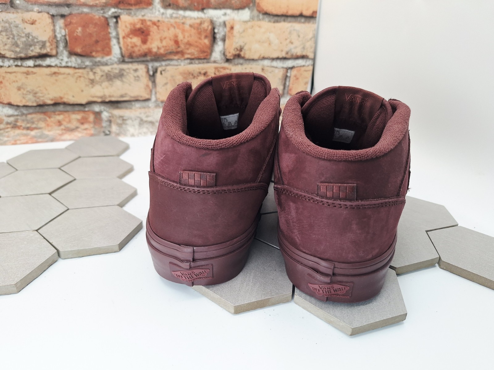 Vans Skate Half Cab Mono Chocolate Suede Sz US 8 Men New Sneaker Rare Nubuck
