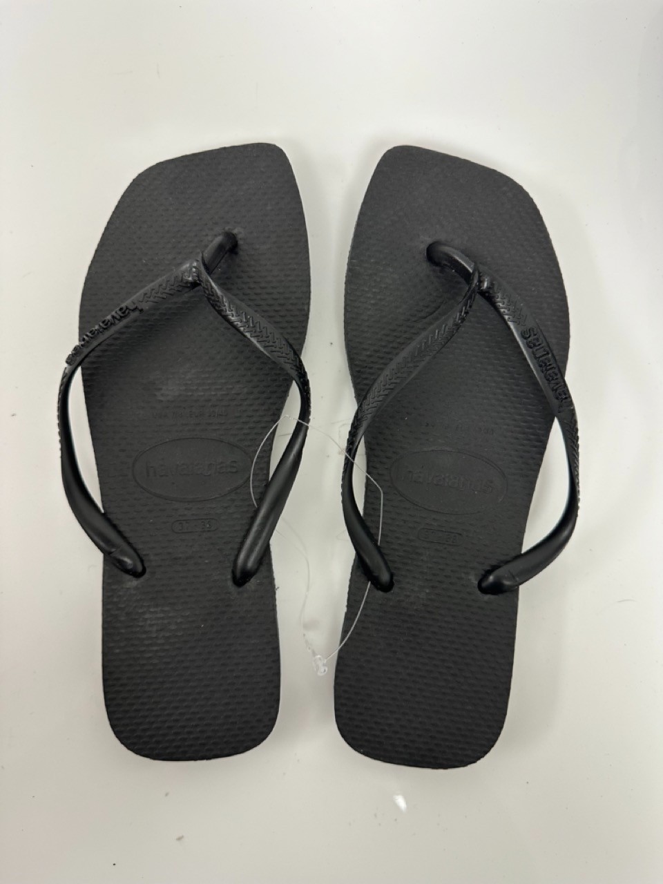 Havaianas Flip Flops Women Slim Square Black Size 6