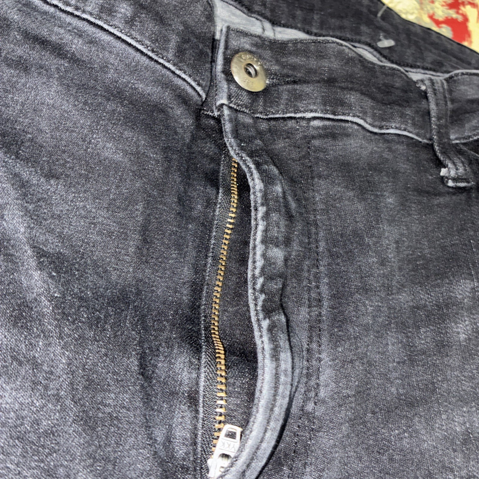 G Start Raw Jeans Sz 38×32 Men Blk Rackam 3D Skinny Distressed Used No Returns