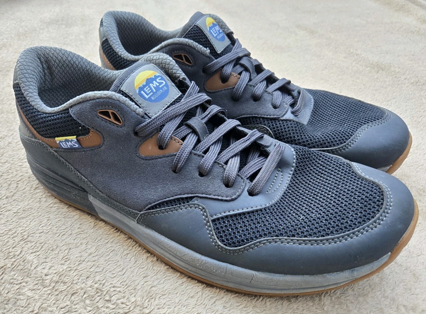 Lems Men’s Trailhead Shoe sz US Men’s 12.5D, Stormy Night