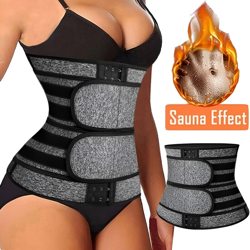 Waist Trainer For Men Body Shaper Tummy Girdle Belt Belly Fat Burner Corset