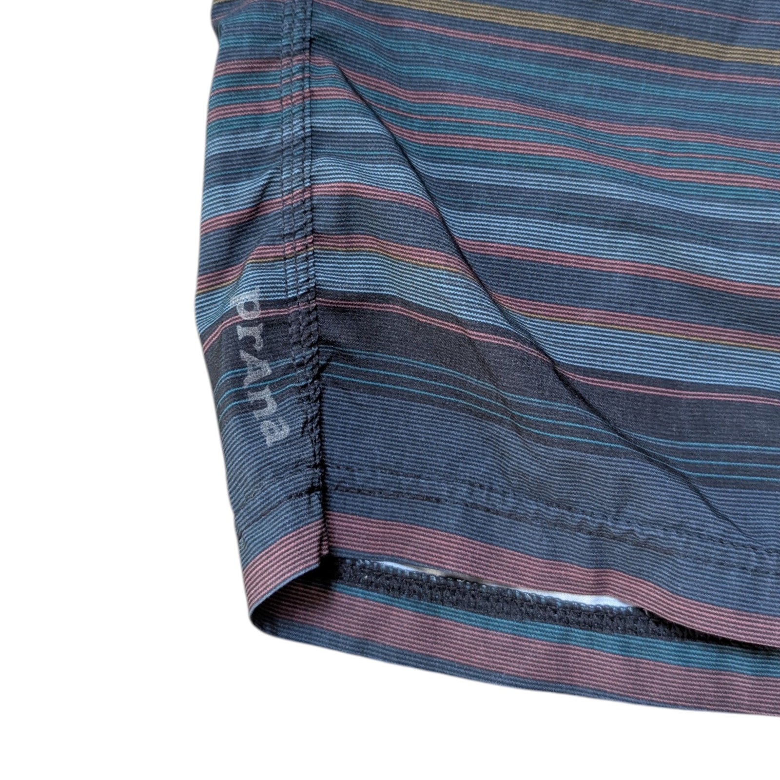 Lot of 2 Prana Mens Blue Grey Medium Super Mojo II Shorts Performance Gym Hybrid