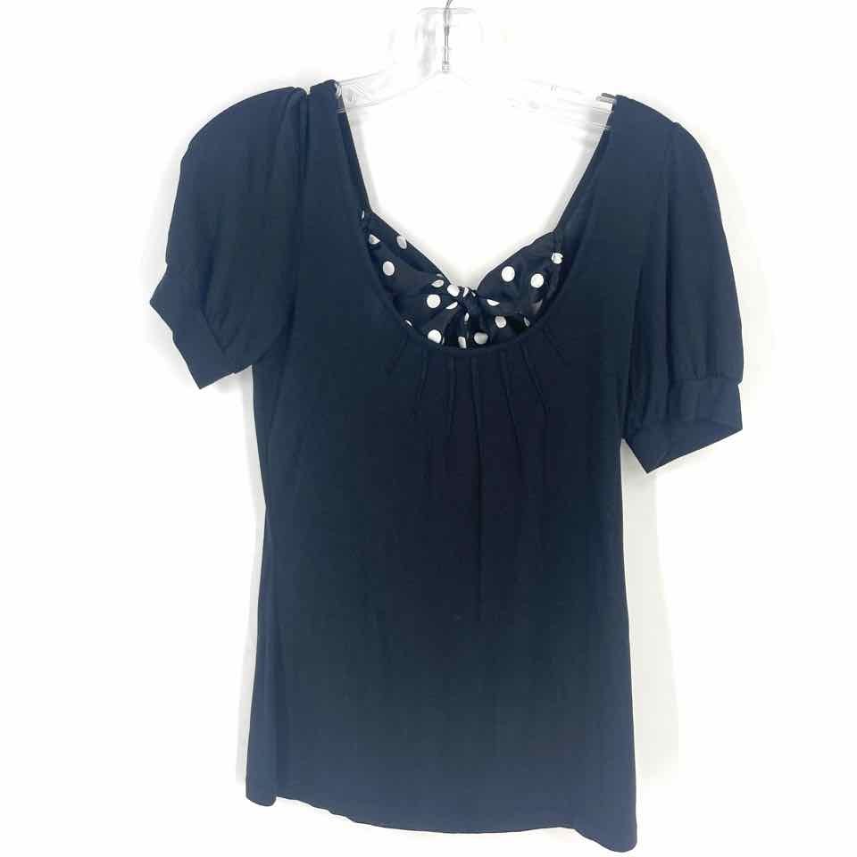 Size P XXS LOFT Black White Casual Top