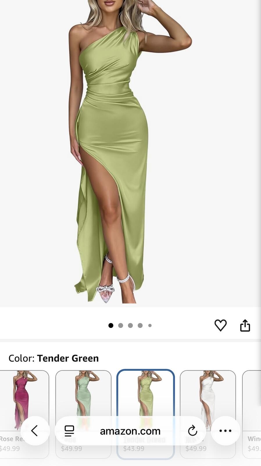 Viral OYS One Shoulder Formal Dress