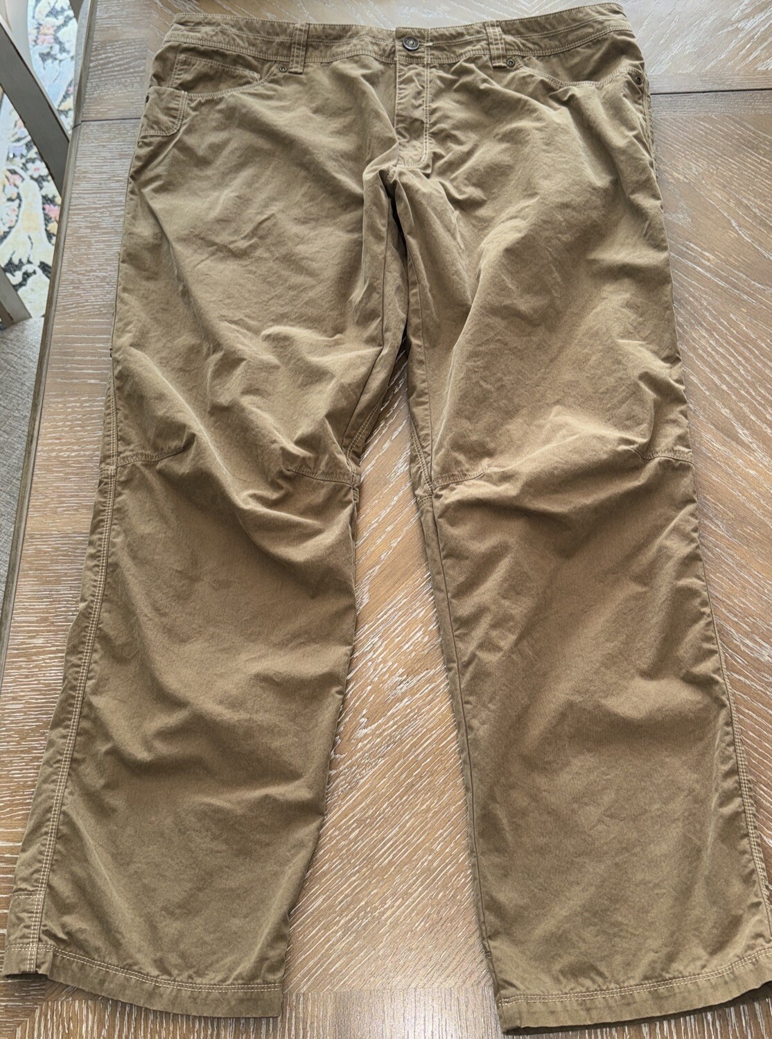 Cabelas 40×32 BROWN 6 Pocket Hiker Cargo Pants Mens Cotton/Nylon/Poly EXCELLENT