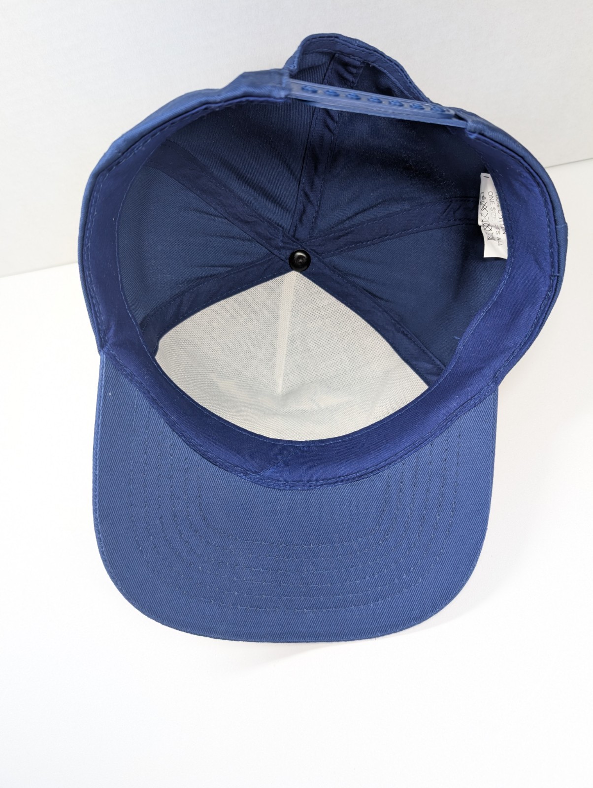 Switzerland Blue Embroidered Cow Alps Souvenir Snapback Hat Adjustable Cotton