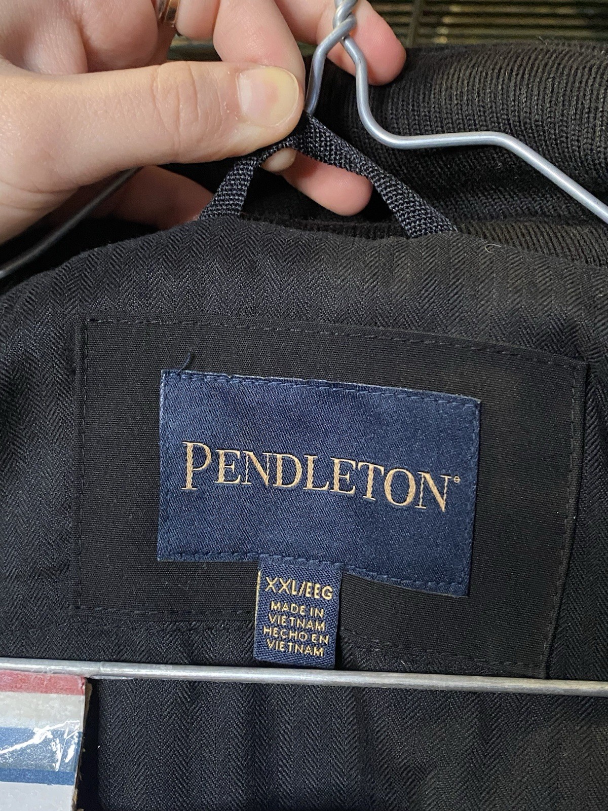 Pendleton Men’s Softshell Wool Blend Jacket Black Brown Plaid Hooded 2XL New