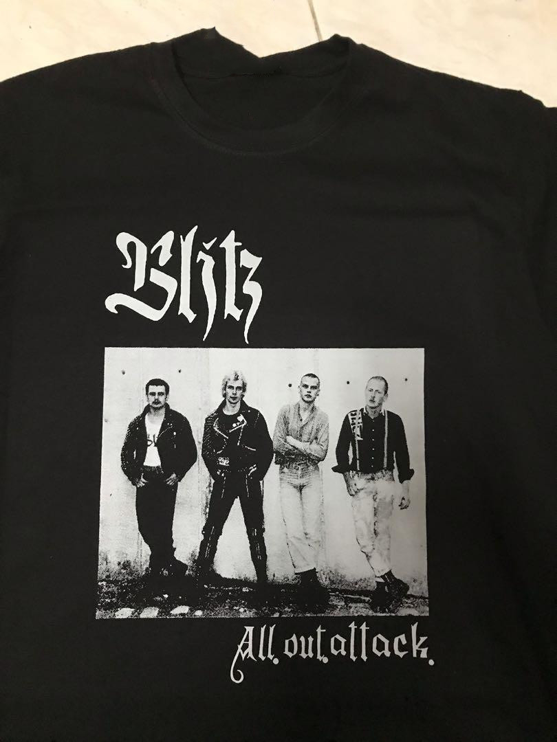 Blitz Band Black T-Shirt Cotton Full Size Unisex S-5XL VK161