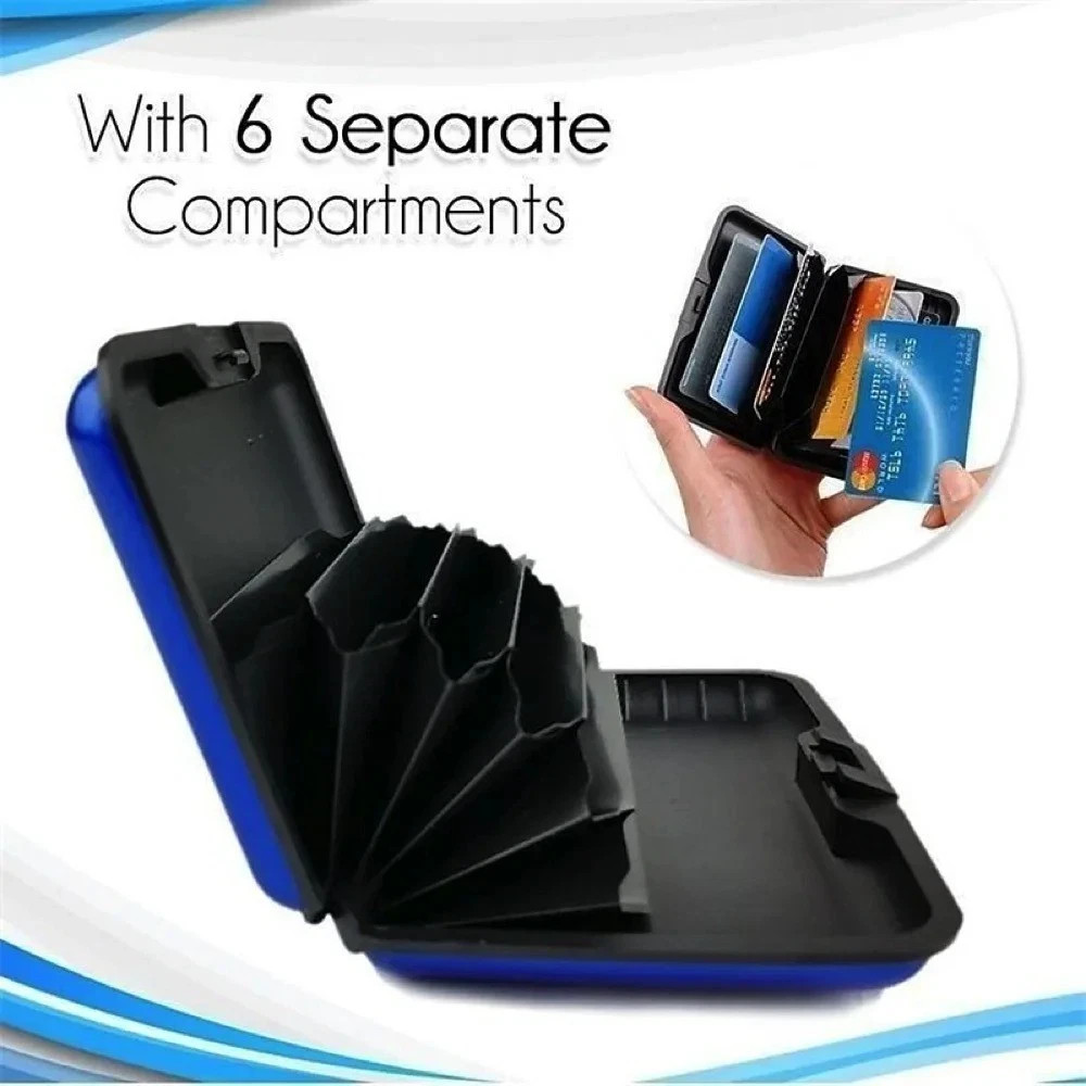 Aluminum RFID Blocking Credit Card Holder for Men & Women Stylish Travel Wallet