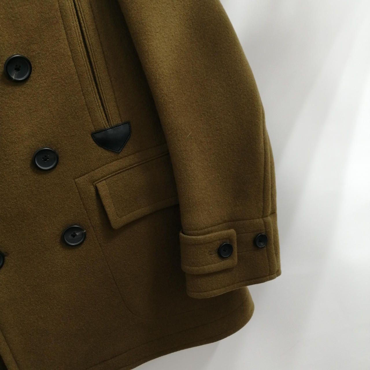 SCYE BASICS Cashmere Blend Wool Short Coat Camel Used
