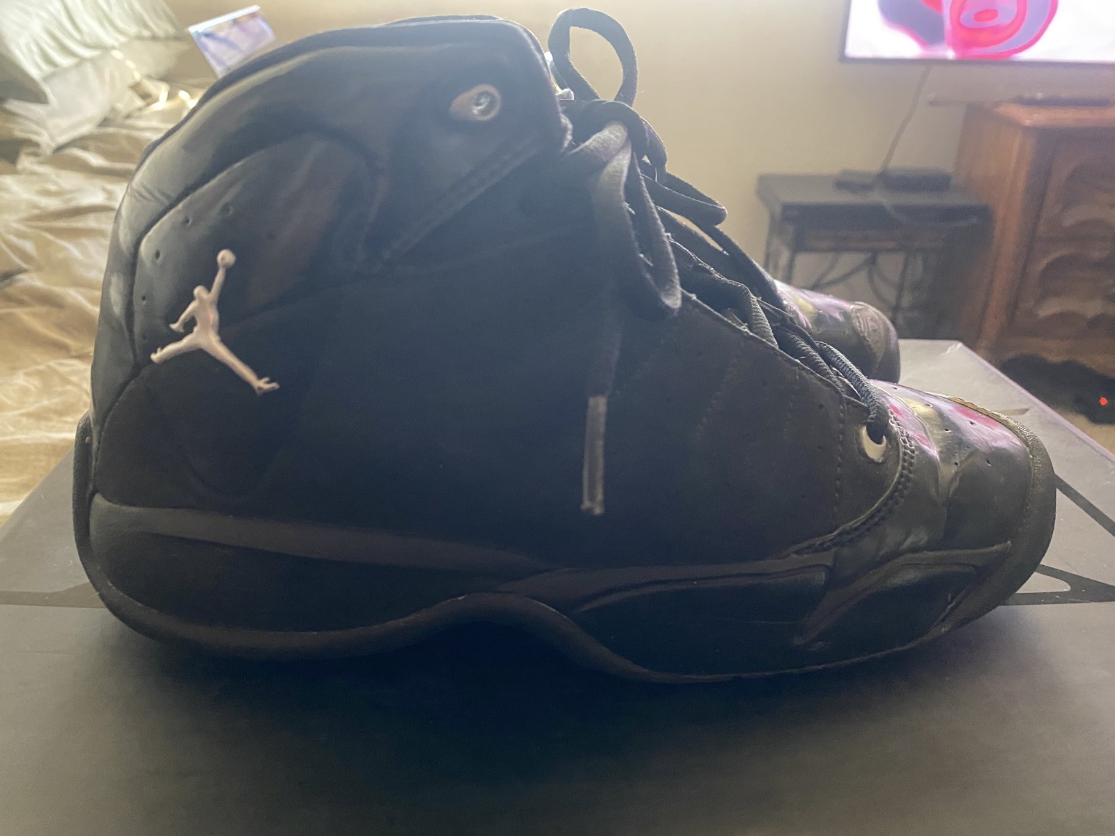 Nike Air Jordan Laney 23 All Black Stealth Jumpman Team Leather Women’s Size 4