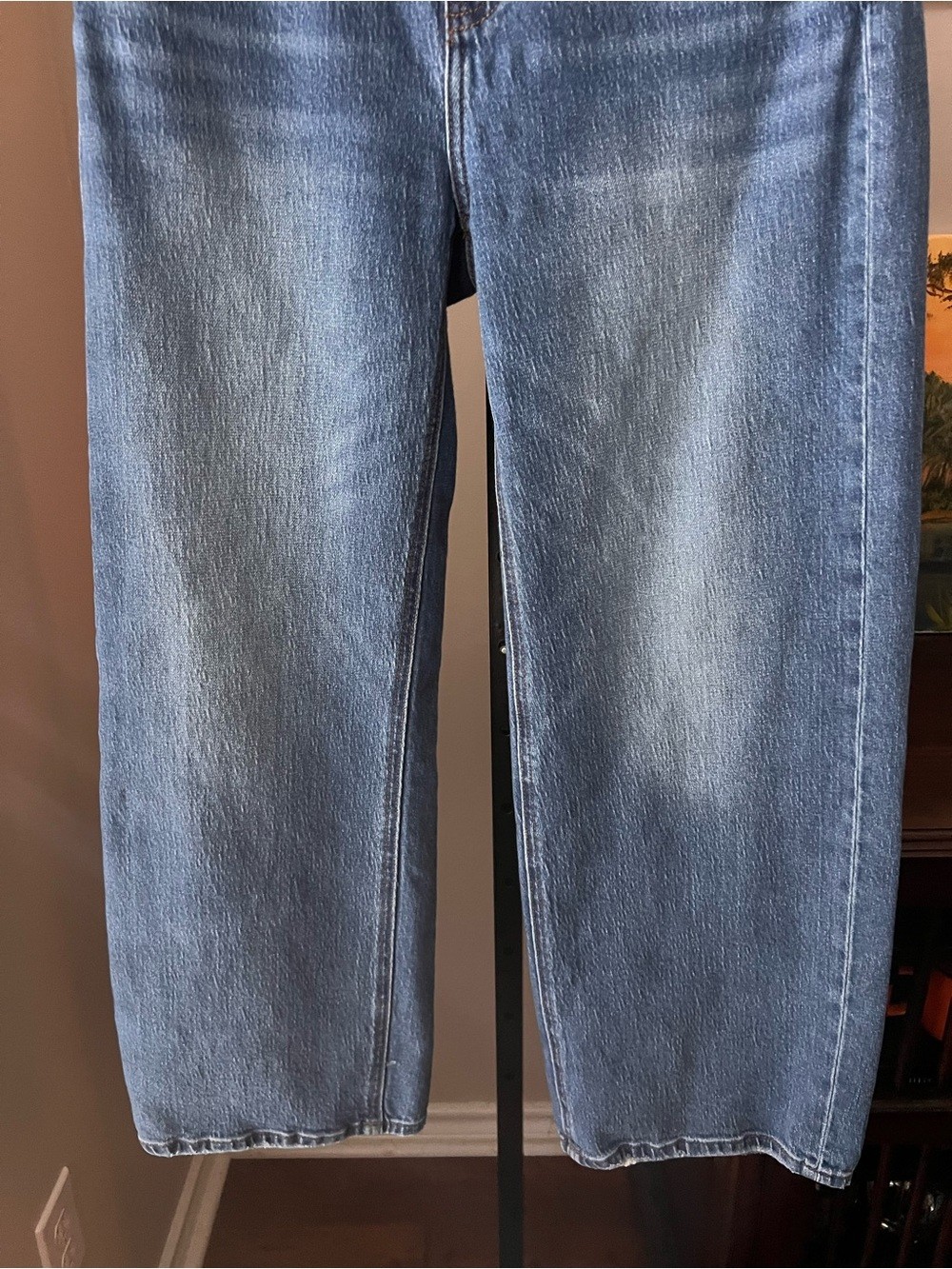 Quince relaxed Classic High-Rise Straight Leg Jeans – Light Blue