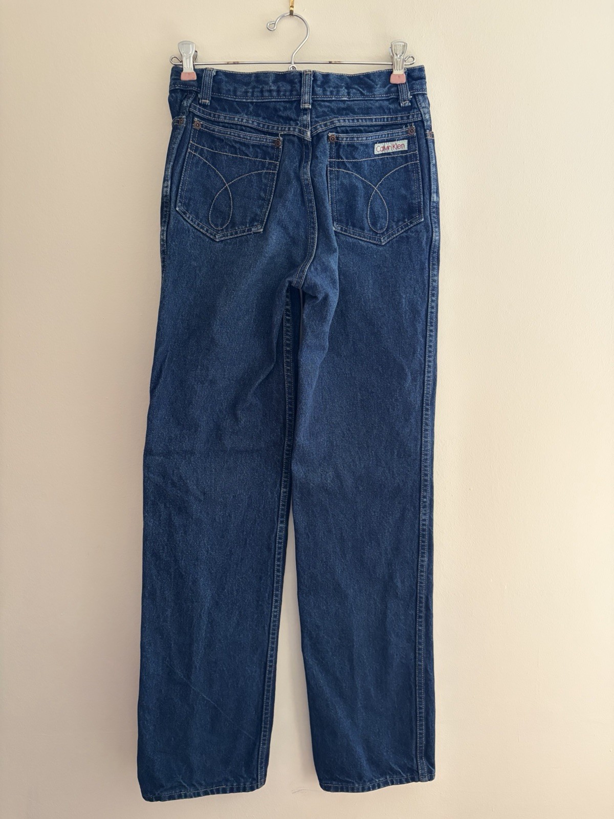 Calvin Klein Women’s Size 6 Dark Wash Jeans Straight Leg 100% Cotton
