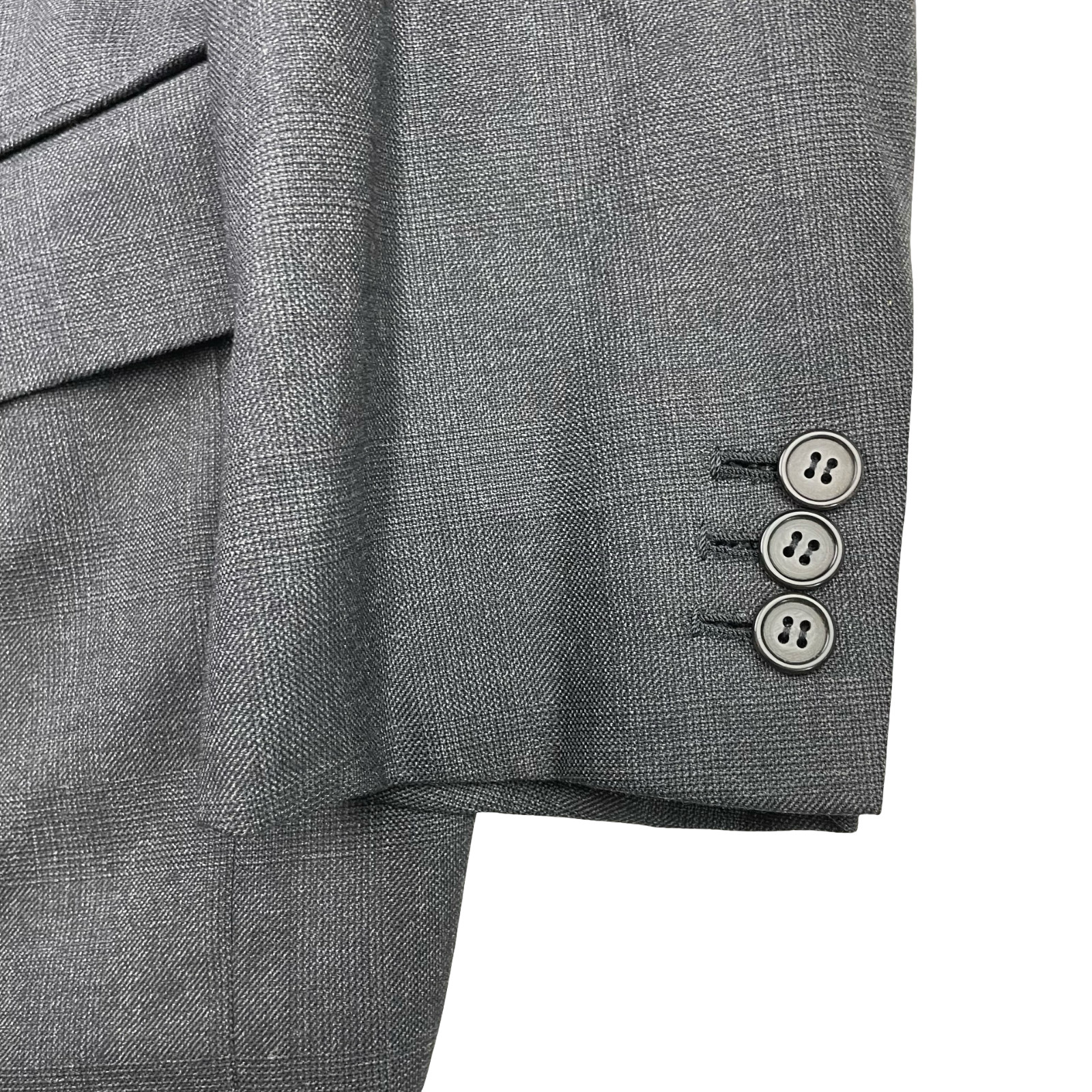 Ermenegildo Zegna Men’s Bespoke Double Breasted Suit Gray Plaid • 42S | 38×30