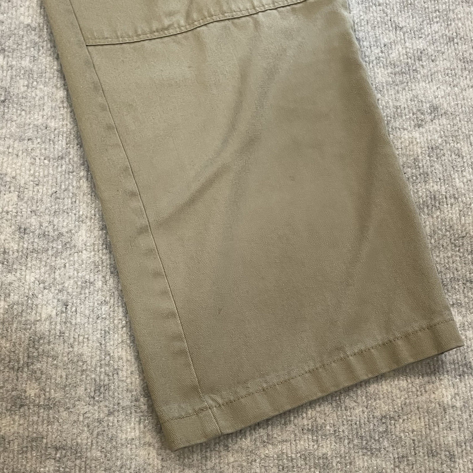 Dickies Men Loose Fit Double Knee Work Pants Khaki 40×32 Distressed Skater 85283