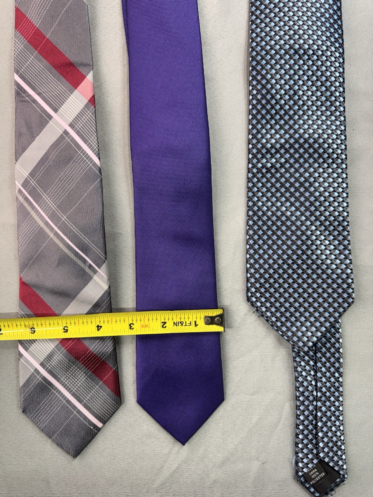 Lot Of 4 Various Brand Ties Dress Shirt Tie Calvin Klein Michael Kors Tommy Hilf