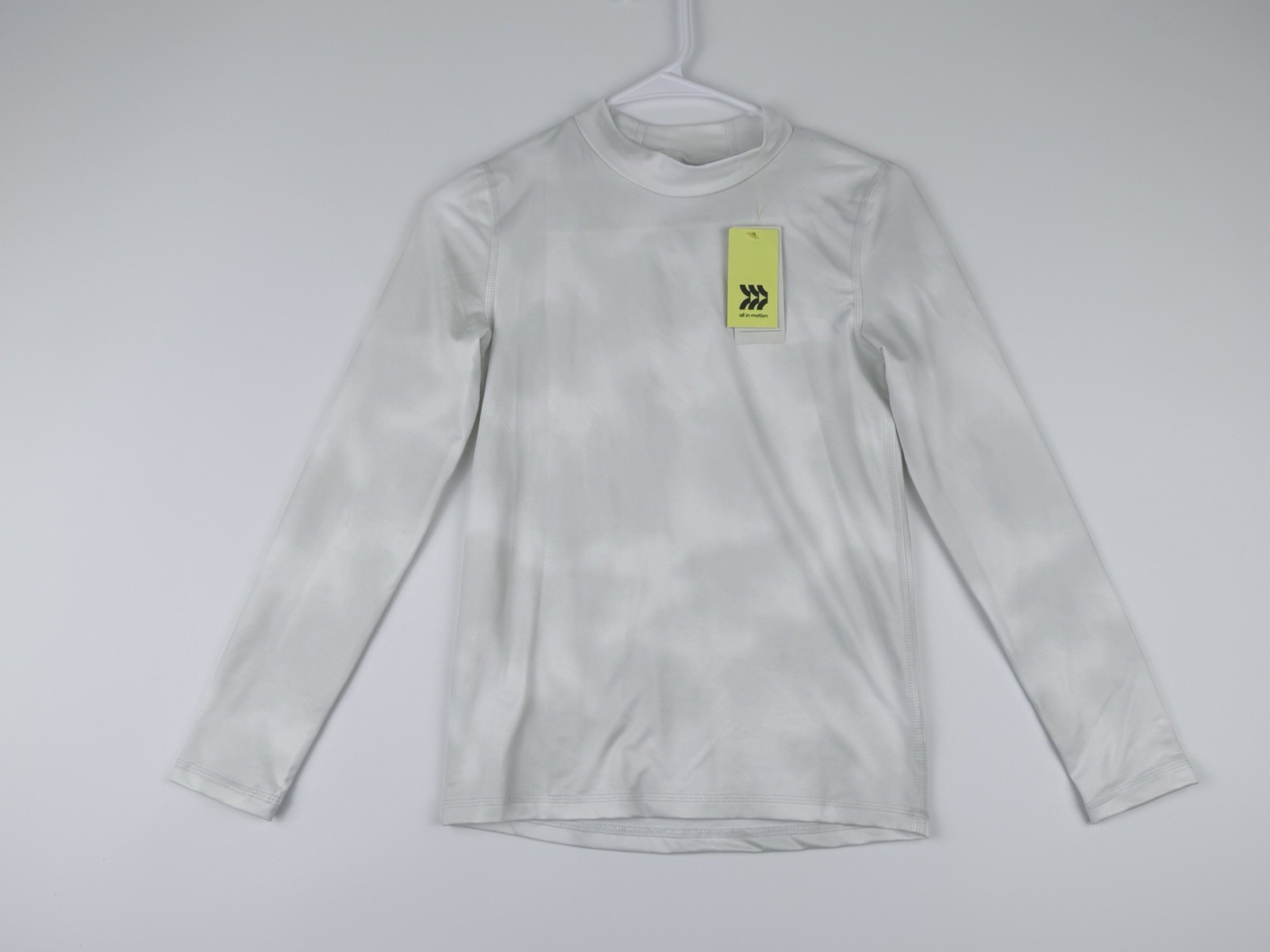 All In Motion Mock Neck Long Sleeve Tight Fit Shirt Size LARGE (10/12)