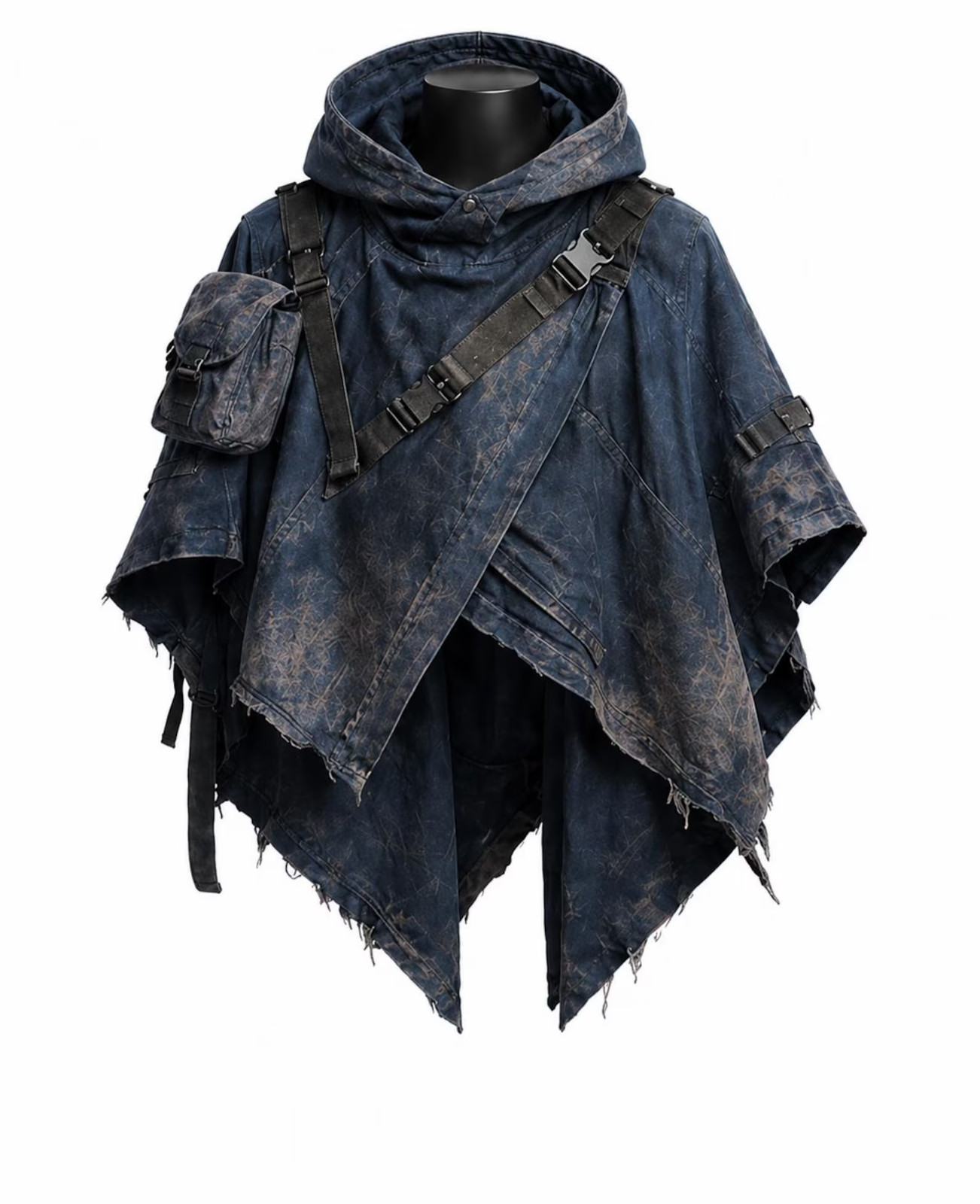 Men’s Hooded Tactical Poncho Cloak | Post Apocalyptic Ranger Cape