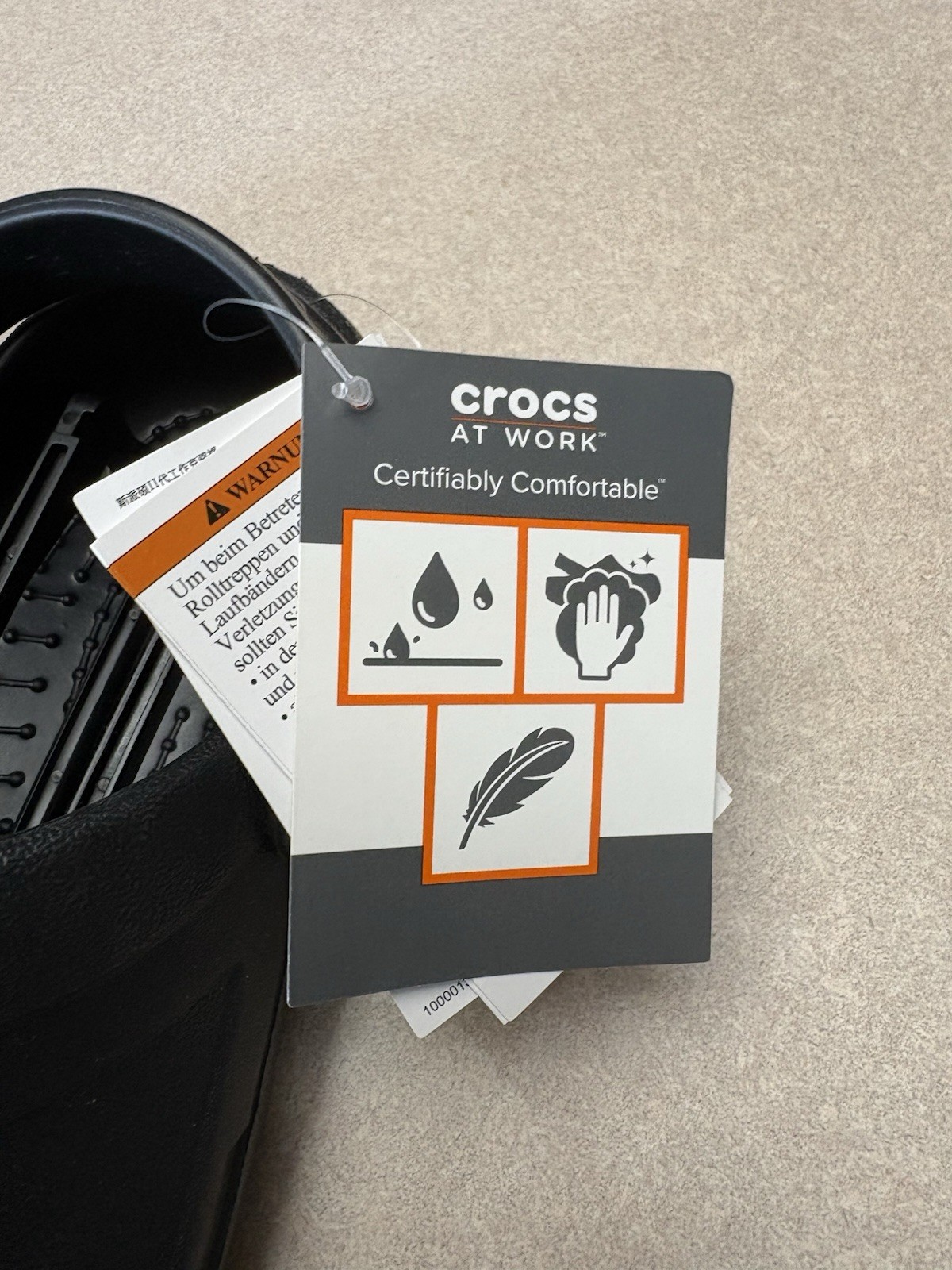Crocs at Work Specialist II Unisex Slip Resistant Clog Work Shoes, Black M-5,W-7
