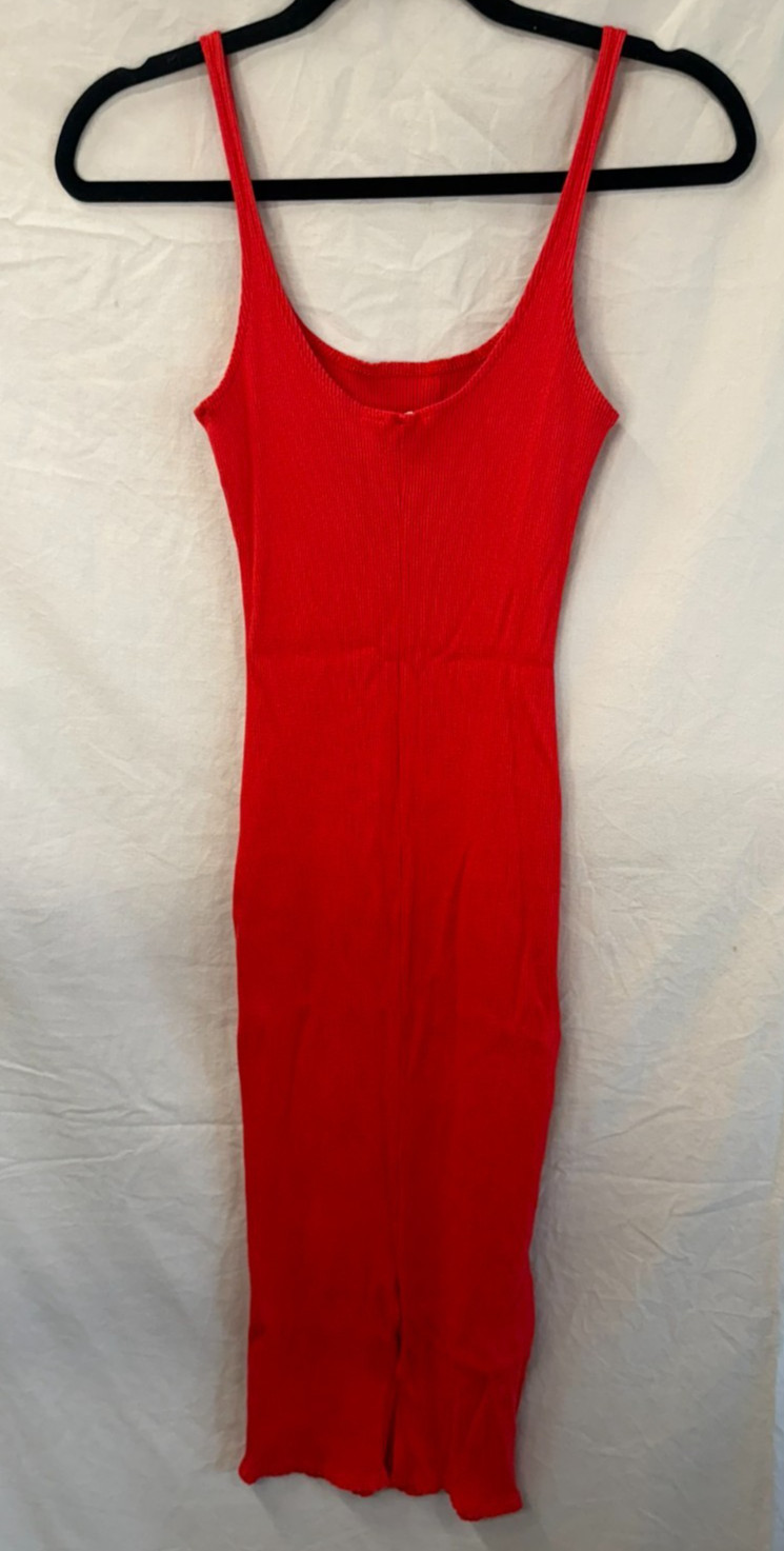 Rolla Coster Red Dress long, sleeveless maxi/ Mini Style High Stretch Size Large