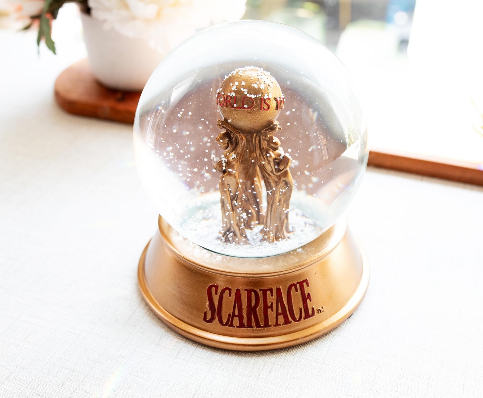 Scarface “The World Is Yours” Snow Globe | 6 Inches Tall