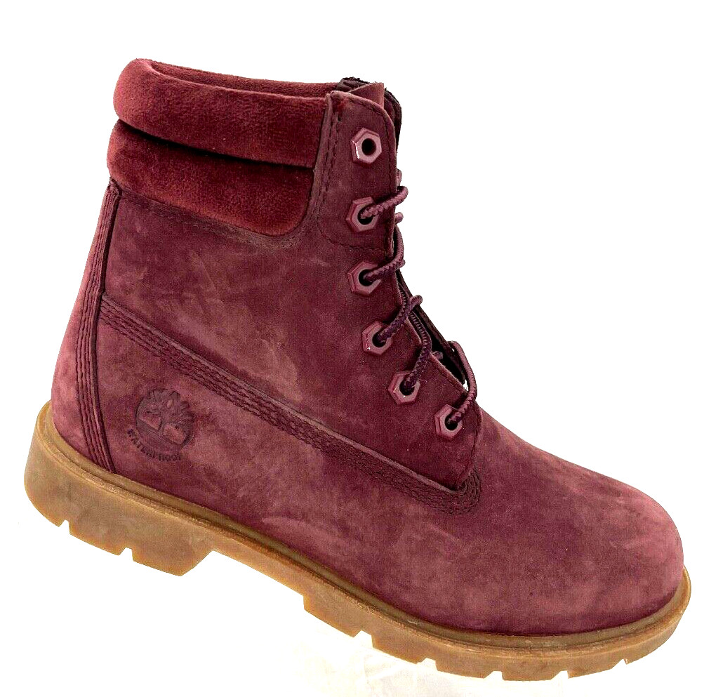 Timberland Waterville A3659 Burgundy Suede Waterproof Boots Shoes Women’s US 6.5