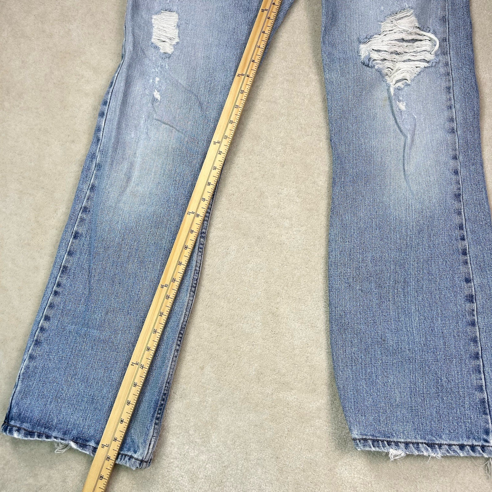 Vintage 90s Levi’s 527 Low Rise Bootcut Jeans Mens 32×32 Denim Faded Distressed