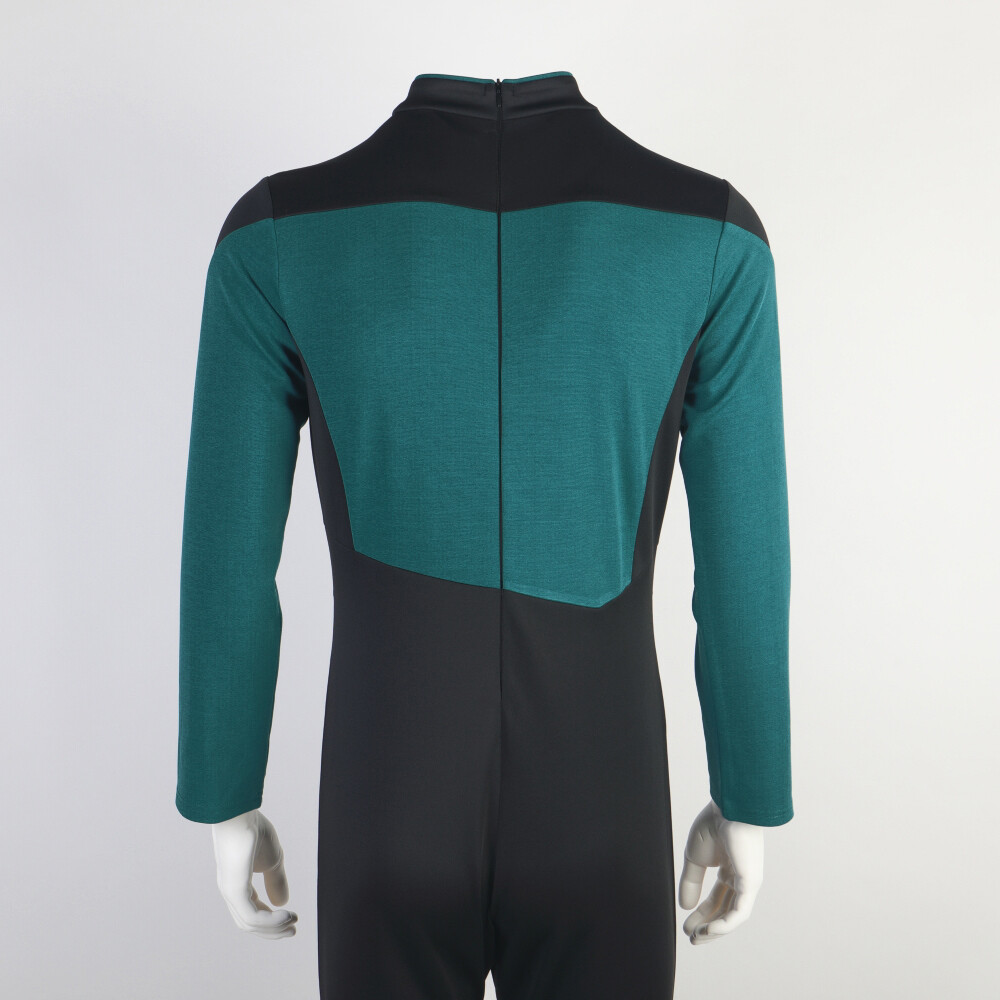 For The Next Generation Picard Red Jumpsuit TNG Data Gold Blue Uniform Costume