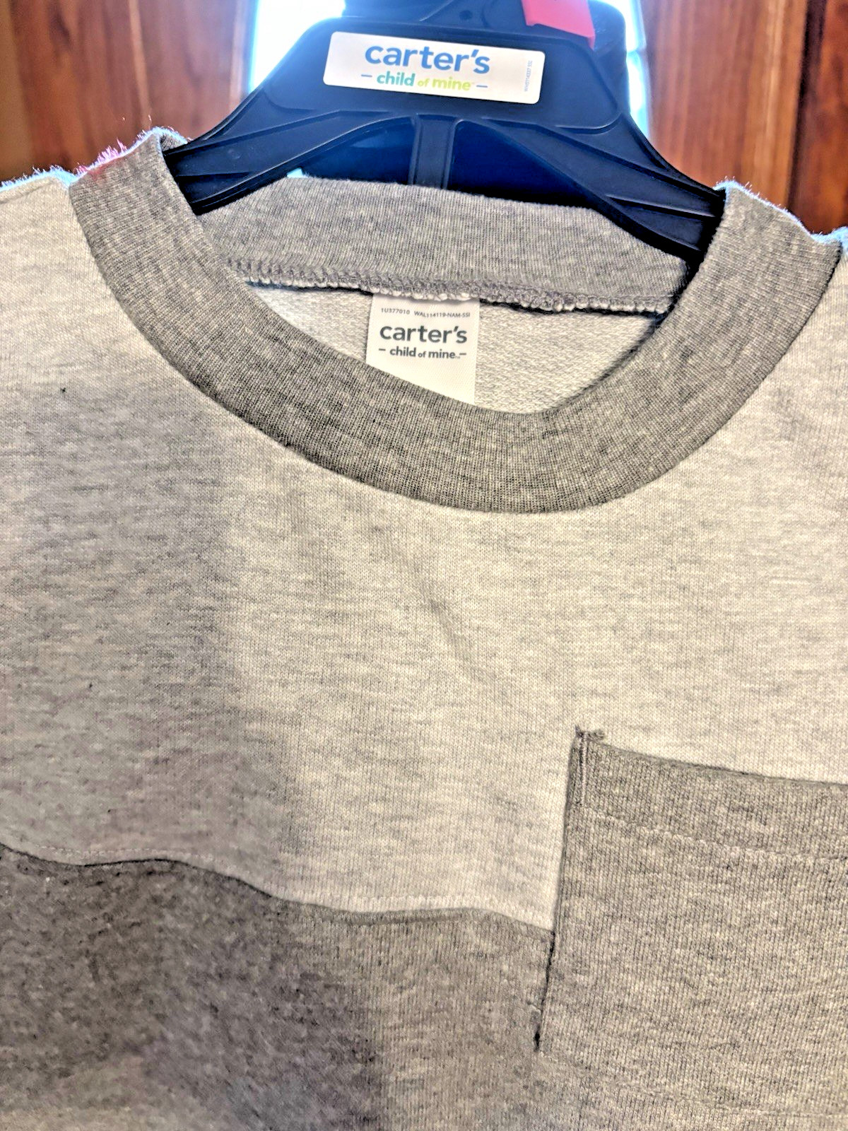 Carters Light & Dark Gray 2 Ps Outfit Size 18M