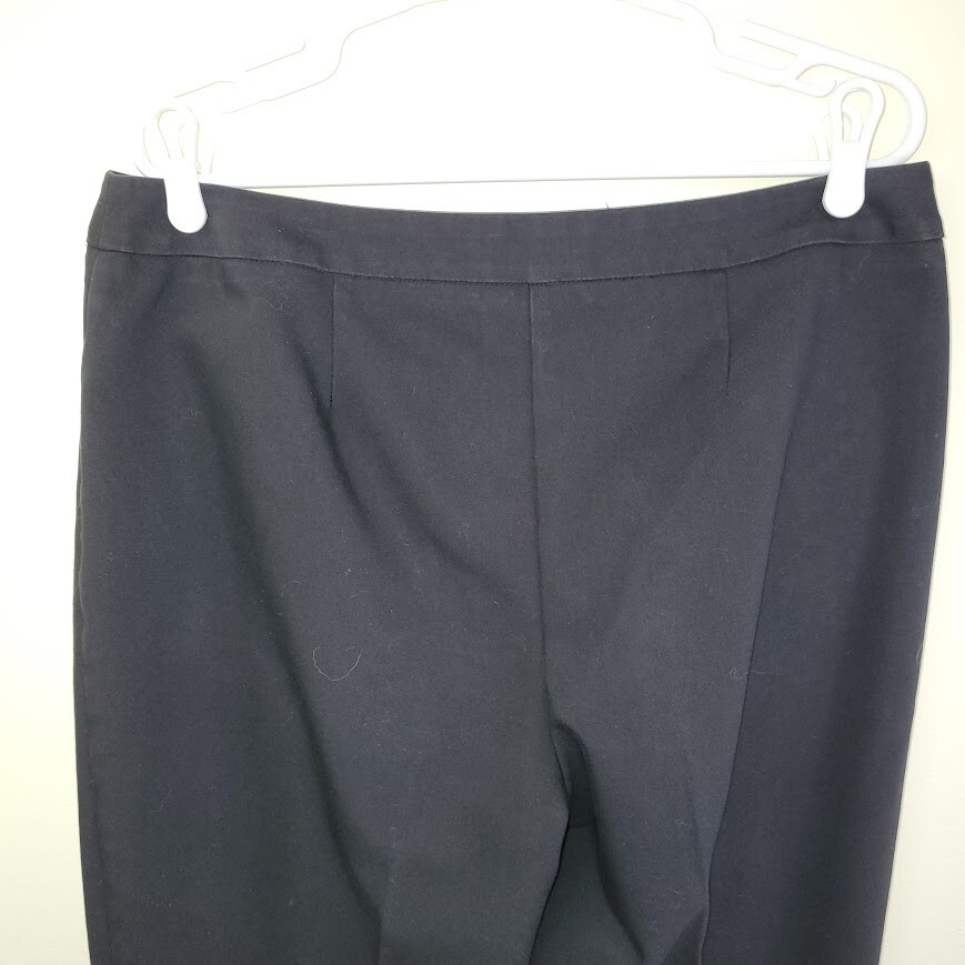 Chico’s Fabulously Slimming Cropped Pants Black Cotton Blend Woman’s Size L