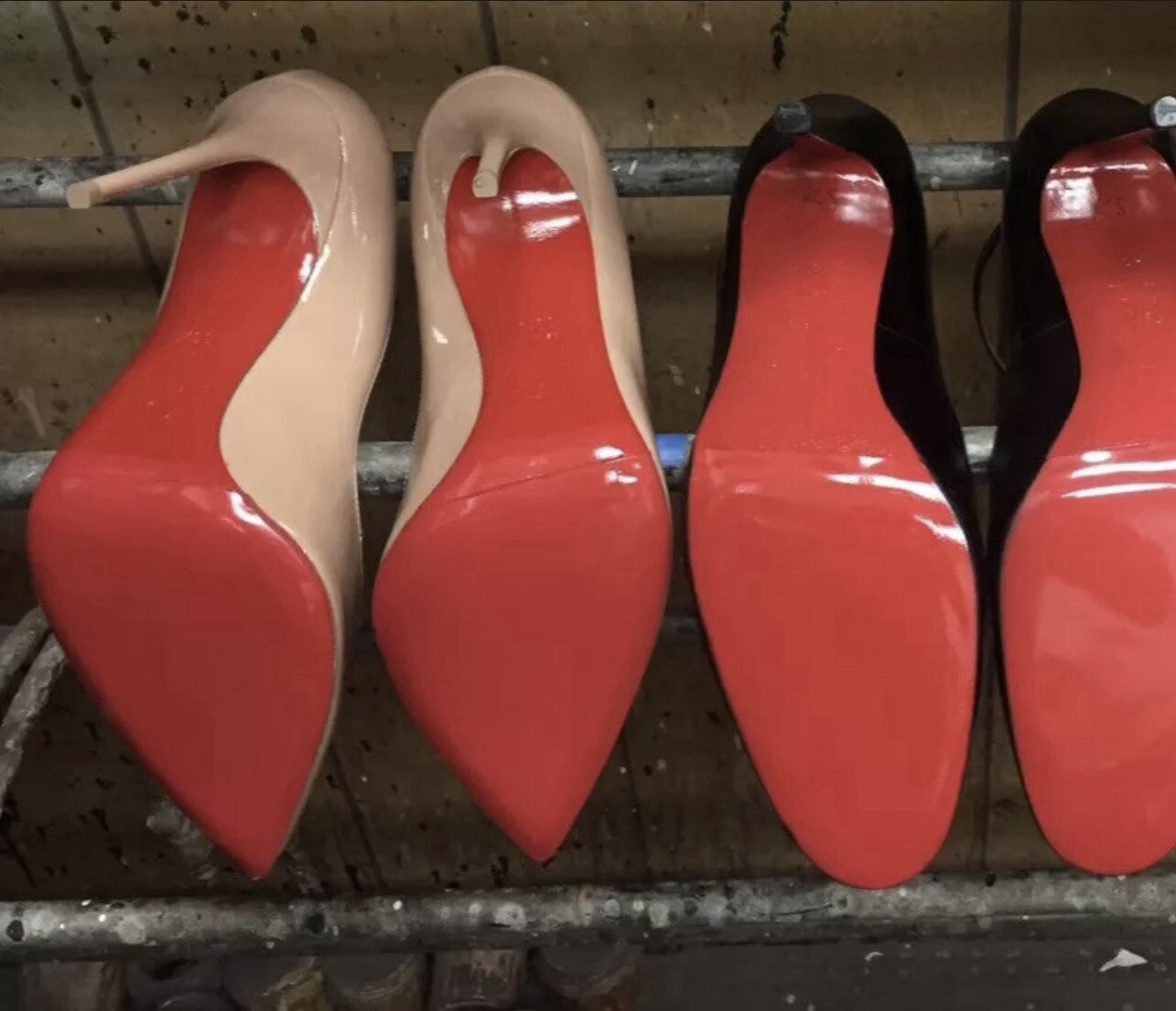 Casali Italian Mirror Rubber Half Sole Guard Protector Red bottoms Louboutines